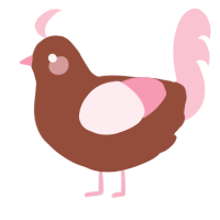 Blütenkirsche, a russet and rose chicken