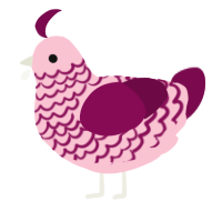 A rose and wine chicken with a lace pattern