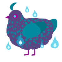 Diseased Baby, a overcast and sea chicken with a speckle pattern