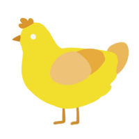 marshmallow peep, a yellow and honey chicken