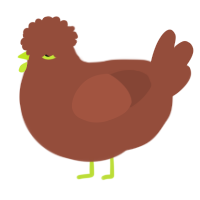 A russet chicken