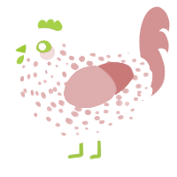 初恋の香り, a rose and red chicken with a speckle pattern