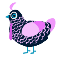 ampersand, a tumblr and lavender chicken with a lace pattern