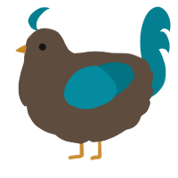 A bark and sea chicken