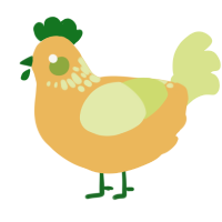 A honey and lemon chicken with a neck-speckle pattern