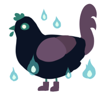 Ava, a tumblr and overcast chicken