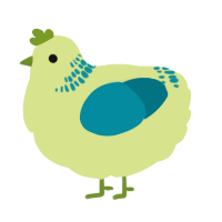 A lemon and sea chicken with a neck-band pattern