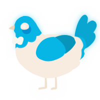 A cream and cerulean chicken with a head pattern