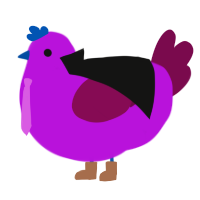 A amethyst and wine chicken