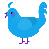 A sky chicken with a neck-band pattern