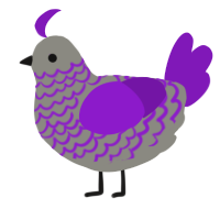 (unnamed), a ash and violet chicken with a lace pattern