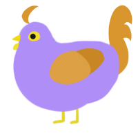 grape pop rocks, a lilac and orange chicken