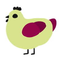 A lemon and maroon chicken