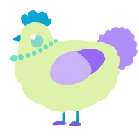 A apple and lilac chicken
