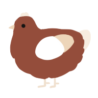 A russet and cream chicken