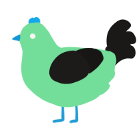 A spring and sable chicken