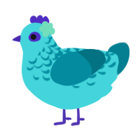 DROWN, a aqua and sea chicken with a half-lace pattern