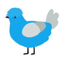 A sky and silver chicken
