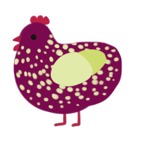 A wine and lemon chicken with a speckle pattern