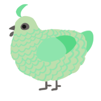 A gluppy and spring chicken with a lace pattern