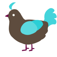 A bark and aqua chicken