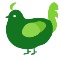 Topiairy, a leaf and grass chicken
