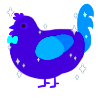 ĞȒØØṾḂʘẌẊ, a overcast and sapphire chicken