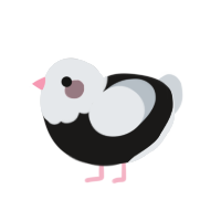 A sable and mist chicken with a head pattern
