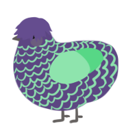 A overcast and spring chicken with a lace pattern