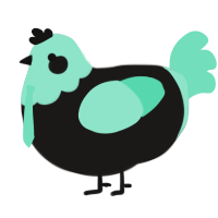 Love Is War, a sable and mint chicken with a head pattern