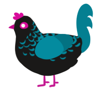 A sable and sea chicken with a half-lace pattern