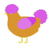 A orange and orchid chicken
