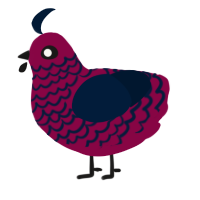 Embezzlement, a maroon and tumblr chicken with a lace pattern