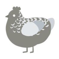 (unnamed), a ash and mist chicken with a half-lace pattern