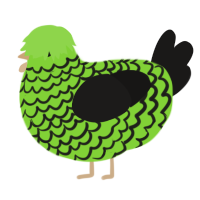 mountain dew, a grass and sable chicken with a lace pattern