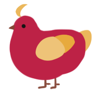 A crimson and honey chicken