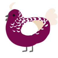 raspberry cream, a wine and cream chicken with a half-lace pattern