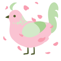 A rose and gluppy chicken with a neck-speckle pattern