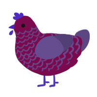 Spirograph, a wine and overcast chicken with a lace pattern