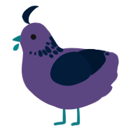 A overcast and tumblr chicken with a neck-speckle pattern