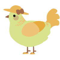 A lemon and honey chicken with a neck-band pattern