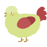 A lemon and red chicken