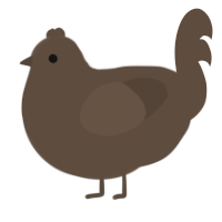 Turdpphire, a bark chicken