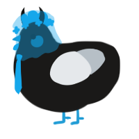 A sable and mist chicken