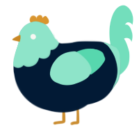 Pocillopora, a tumblr and mint chicken with a head pattern