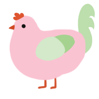 A rose and gluppy chicken