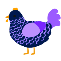 Close, a tumblr and lilac chicken with a lace pattern