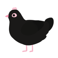 (unnamed), a sable and black chicken