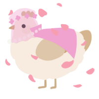 A cream and beige chicken