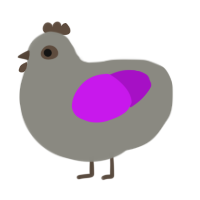 A ash and amethyst chicken